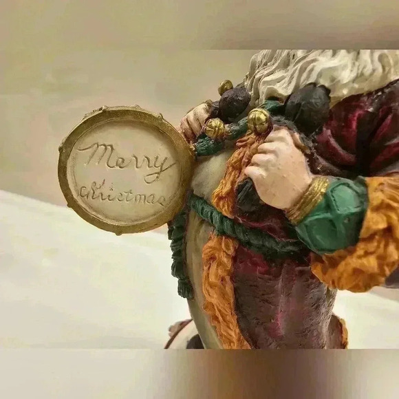 Vintage Windsor Collection " MUSICAL SANTA " Figurine Music Box Drum - Picture 9 of 10